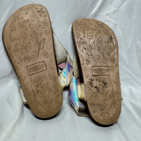 Seychelles Girls Unicorn Iridescent Velcro Ankle Strap Open Toe Sandals Size 10 - Picture 10 of 12